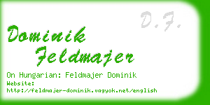 dominik feldmajer business card